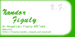 nandor figuly business card